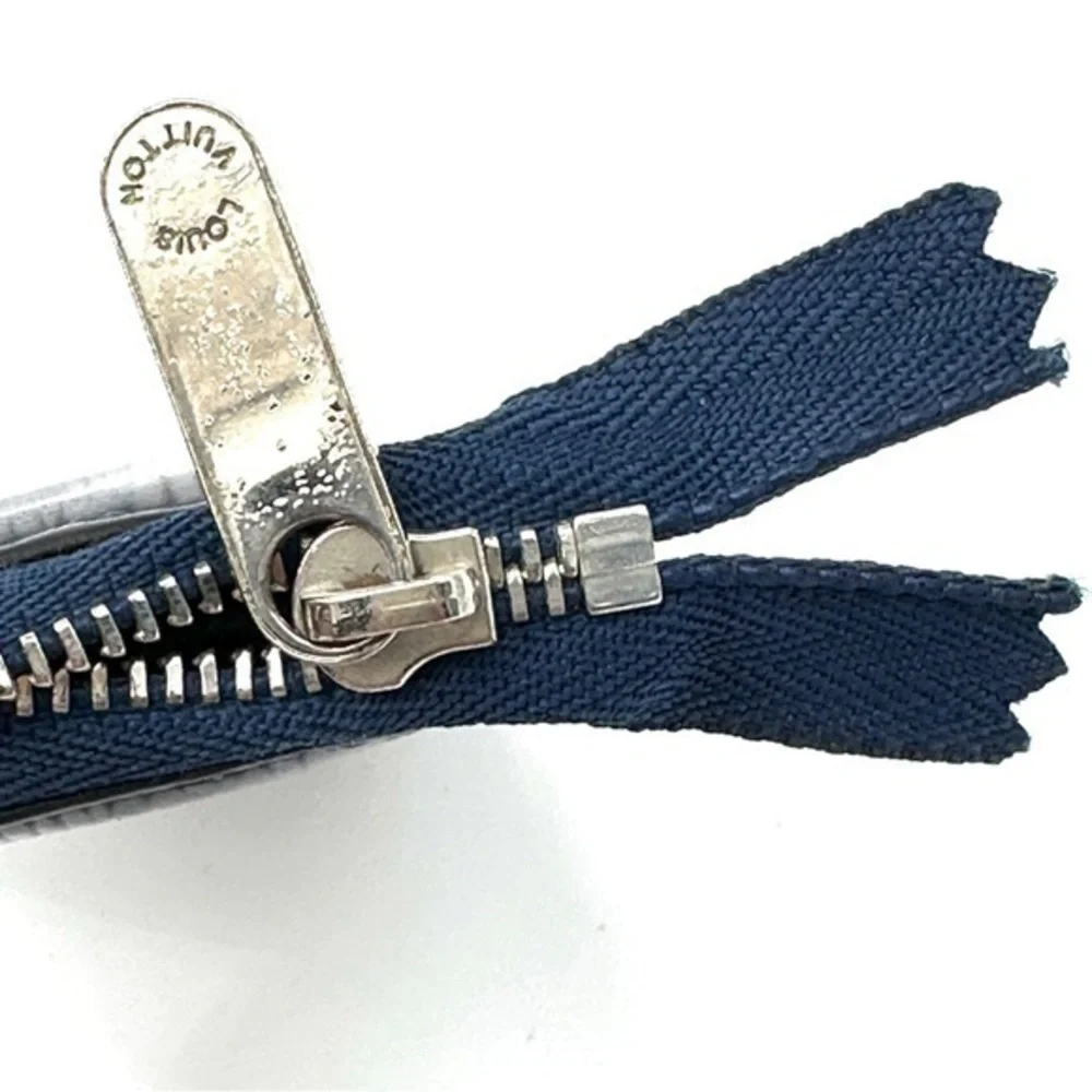 AUTHENTIC Louis Vuitton wallet. Preowned. Color: Navy blue. - Picture 5 of 12